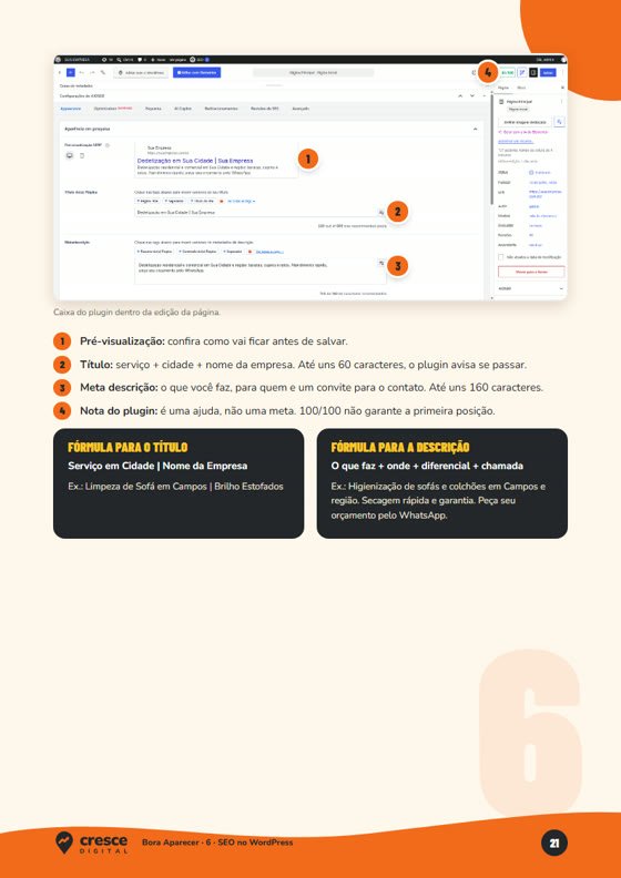 Página 21: título e descrição no WordPress